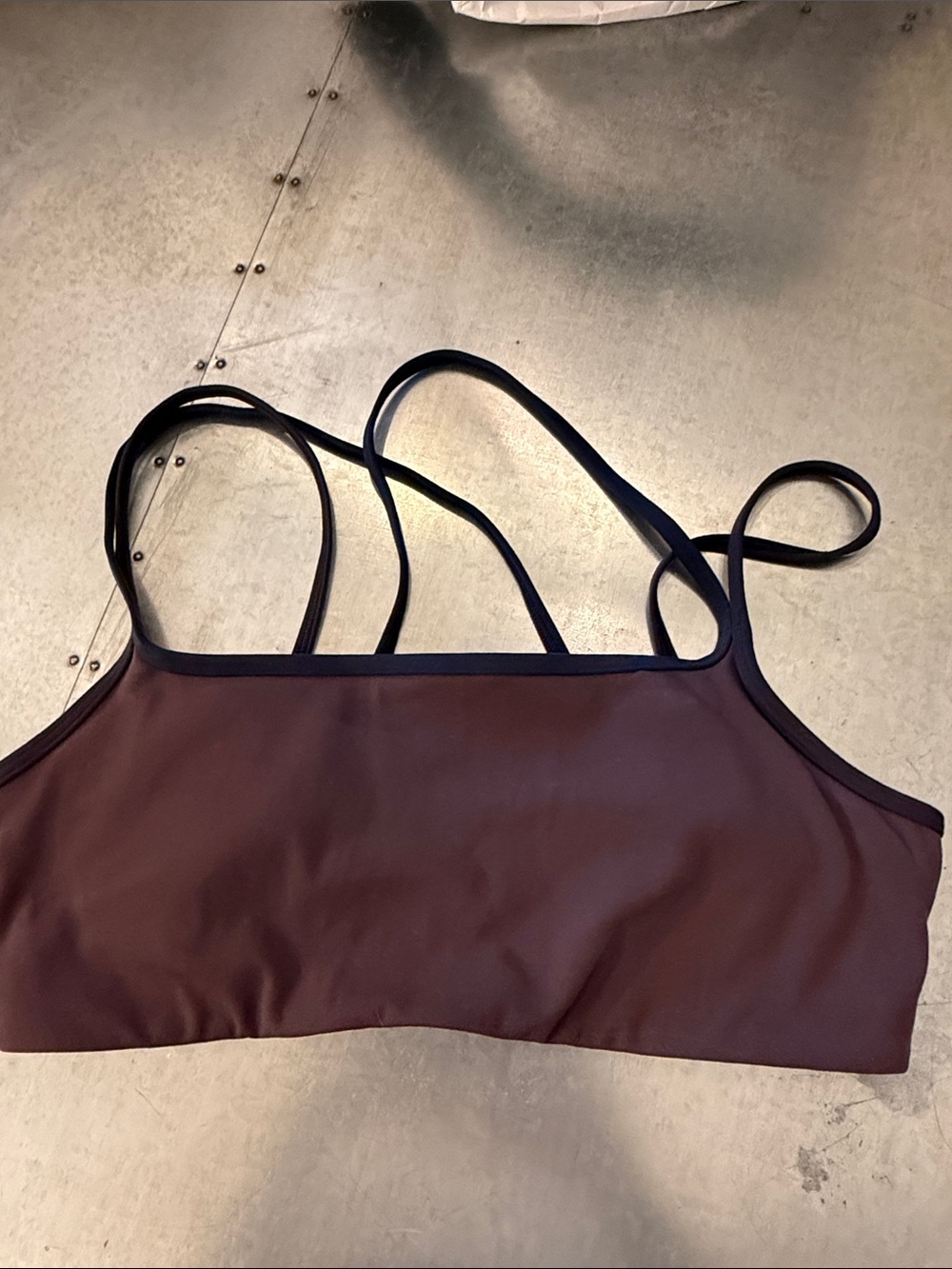 Vuori Daily Layered Bra, M, French Roast